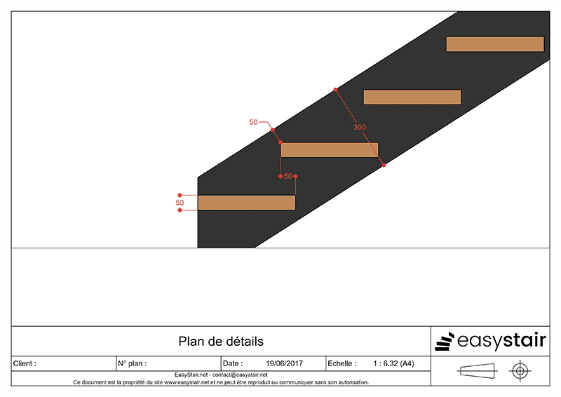Détail limon escalier
